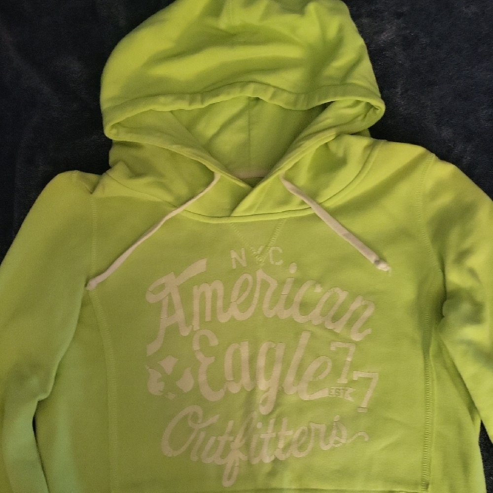 American Eagle Lime Green Hoodie